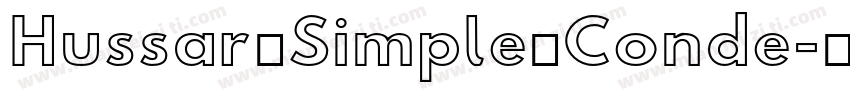 Hussar Simple Conde字体转换